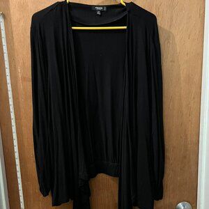 Size 3X - Premise - Black Waterfall Knit Wrap
